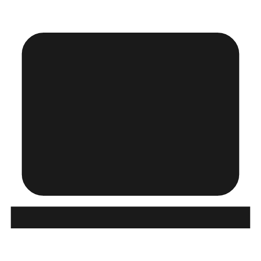 Computer icon, solid style, from Material Symbols
