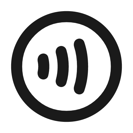 Contactless outline rounded icon, rounded style, from Material Symbols