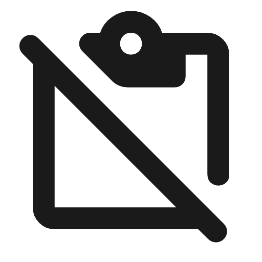 Content paste off rounded icon, rounded style, from Material Symbols
