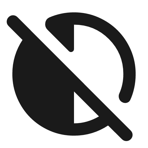 Contrast rtl off rounded icon, rounded style, from Material Symbols
