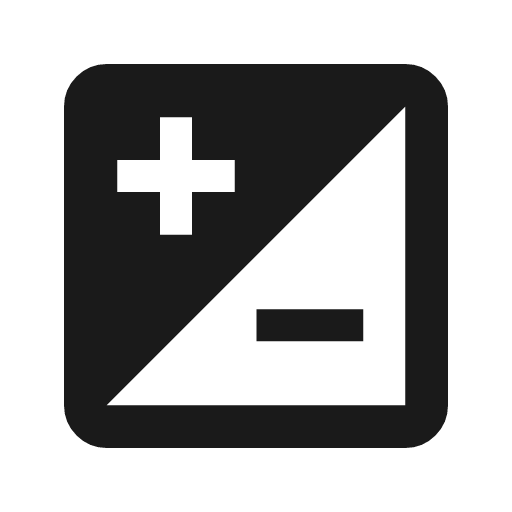 Contrast square icon, solid style, from Material Symbols