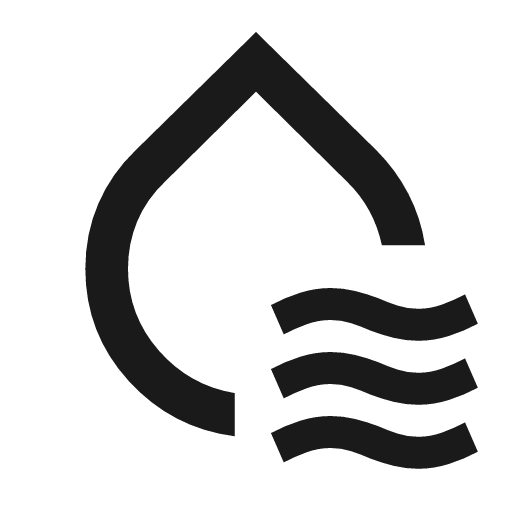 Cool to dry outline icon, outline style, from Material Symbols