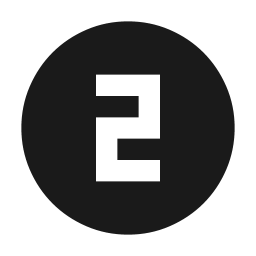 Counter 2 sharp icon, sharp-cornered style, from Material Symbols