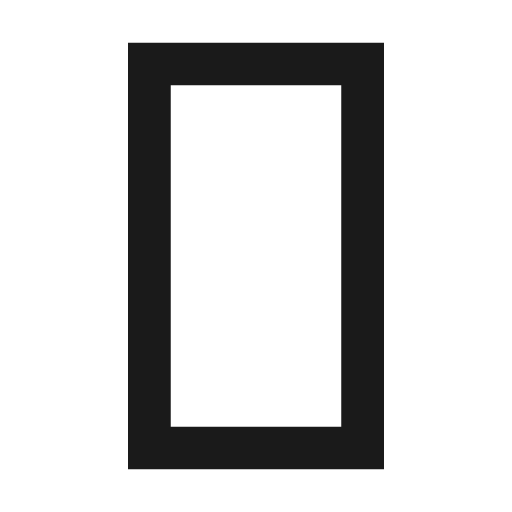 Crop 2 3 outline sharp icon, sharp-cornered style, from Material Symbols