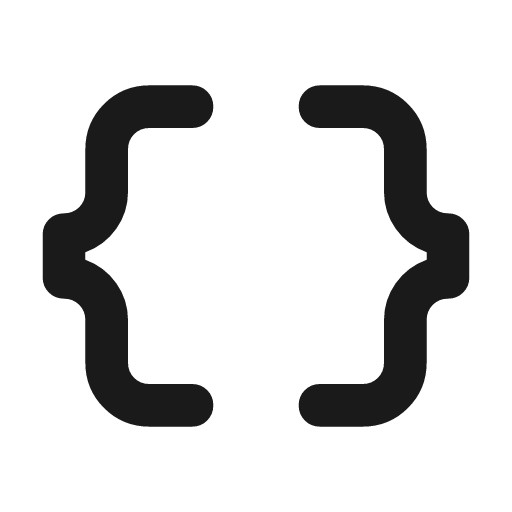 Data object rounded icon, rounded style, from Material Symbols
