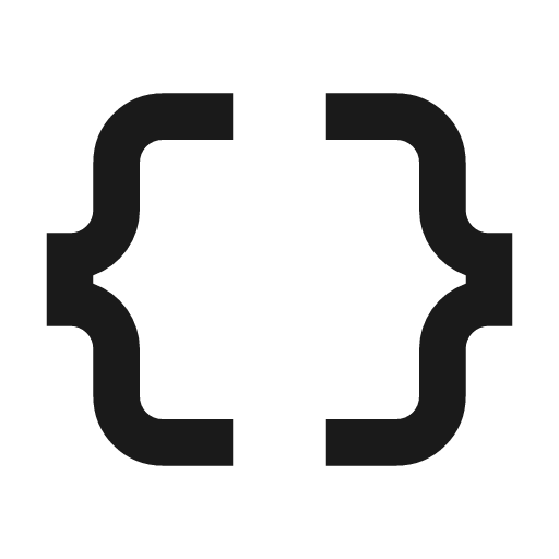 Data object icon, solid style, from Material Symbols