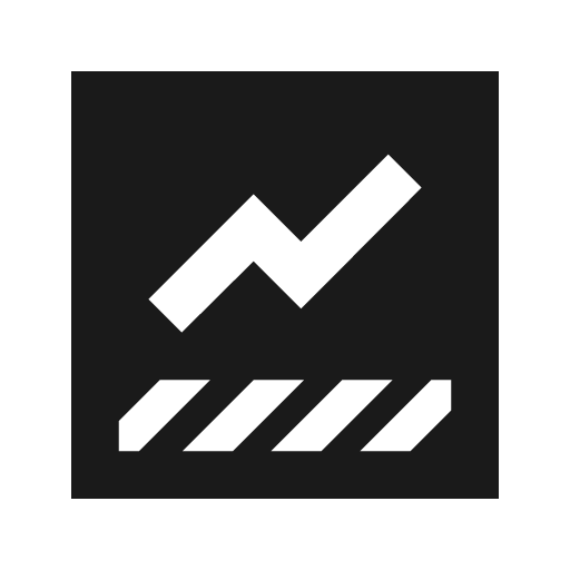 Data thresholding sharp icon, sharp-cornered style, from Material Symbols