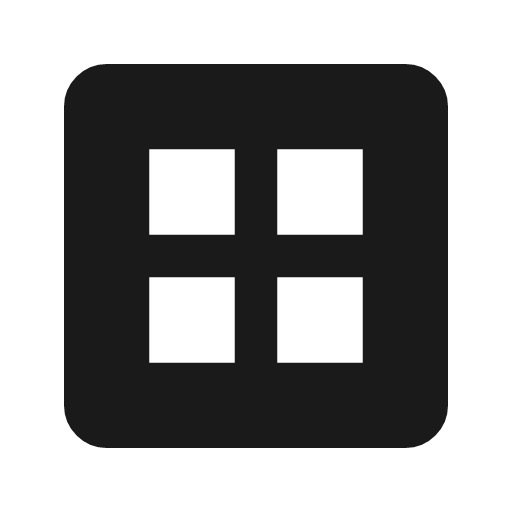 Dataset icon, solid style, from Material Symbols