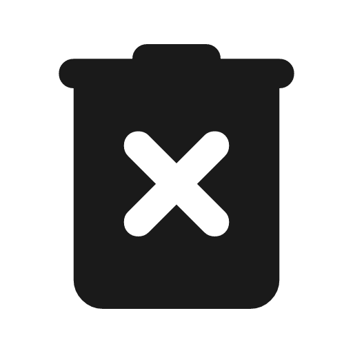 Delete forever rounded icon, rounded style, from Material Symbols