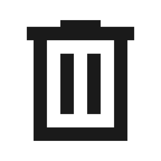 Delete outline sharp icon, sharp-cornered style, from Material Symbols