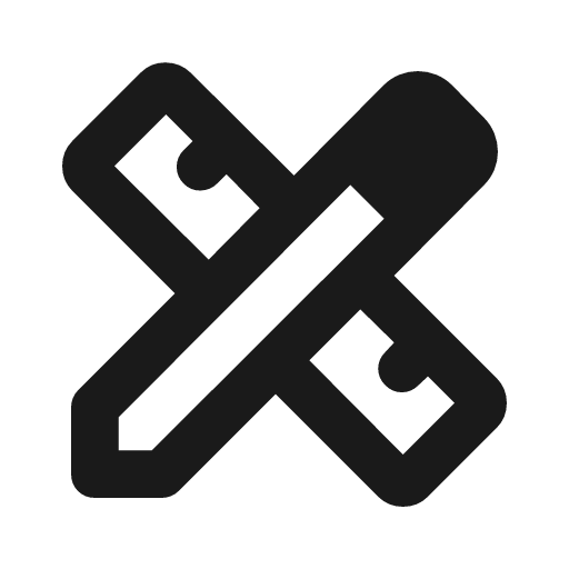 Design services outline rounded icon, rounded style, from Material Symbols