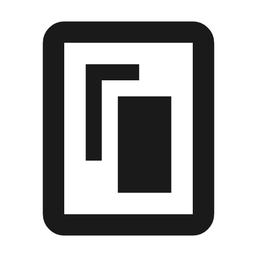 Desktop portrait outline icon, outline style, from Material Symbols