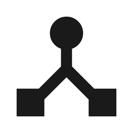 Device hub icon, solid style, from Material Symbols