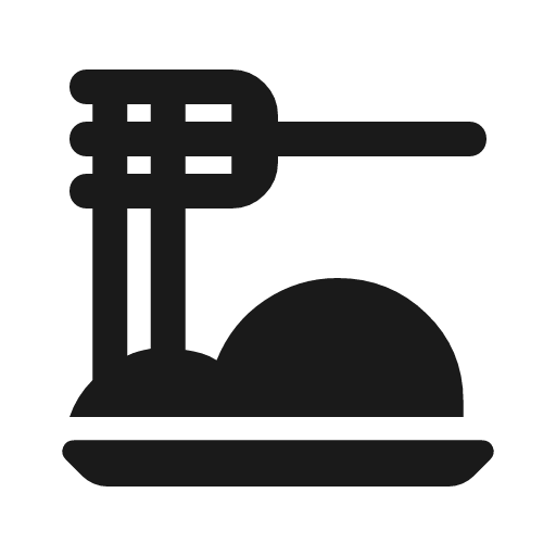 Dinner dining rounded icon, rounded style, from Material Symbols