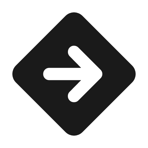 Directions alt rounded icon, rounded style, from Material Symbols
