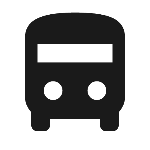 Directions bus icon, solid style, from Material Symbols