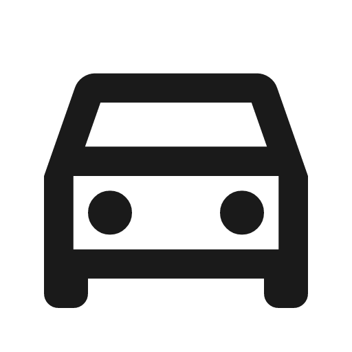 Directions car outline icon, outline style, from Material Symbols
