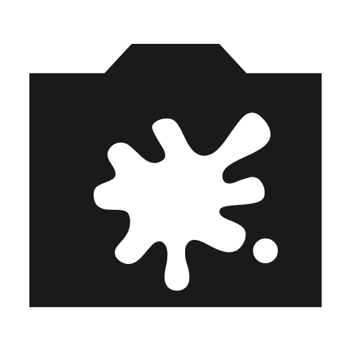 Dirty lens sharp icon, sharp-cornered style, from Material Symbols