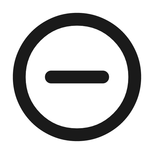 Do not disturb on outline rounded icon, rounded style, from Material Symbols