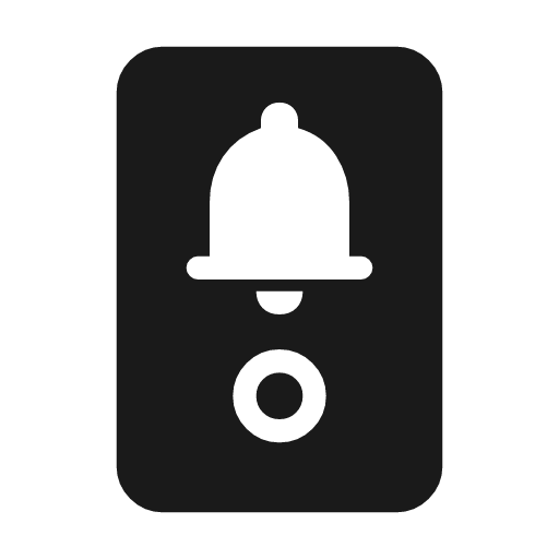 Doorbell 3p rounded icon, rounded style, from Material Symbols