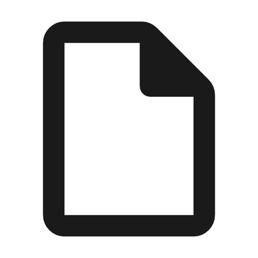 Draft outline rounded icon, rounded style, from Material Symbols