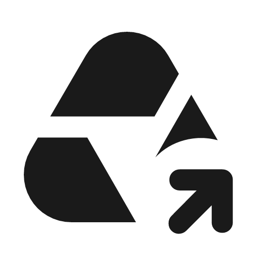 Drive export rounded icon, rounded style, from Material Symbols