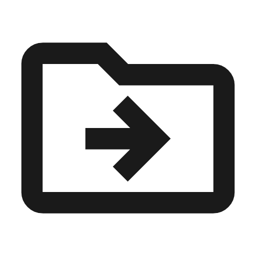 Drive file move outline icon, outline style, from Material Symbols