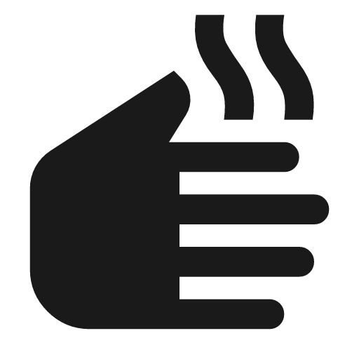 Dry icon, solid style, from Material Symbols