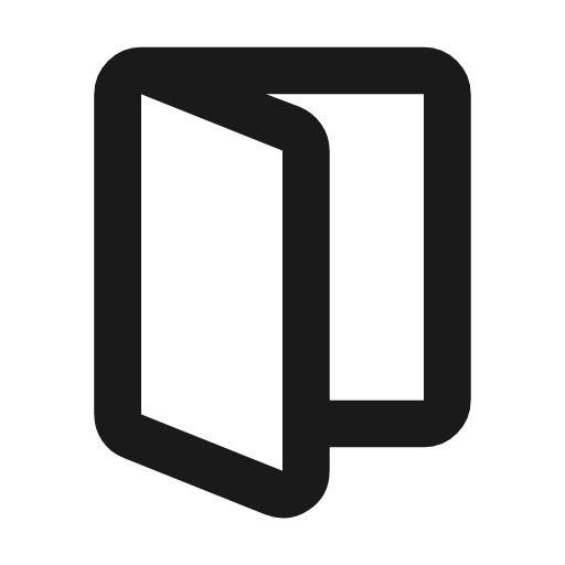 Dual screen outline icon, outline style, from Material Symbols