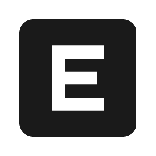 E mobiledata badge icon, solid style, from Material Symbols