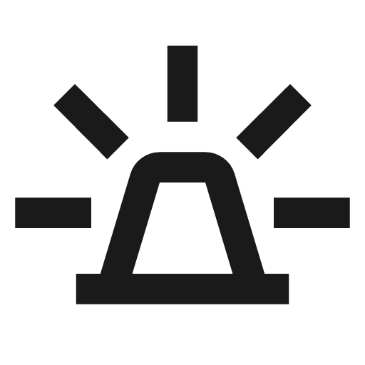 E911 emergency outline icon, outline style, from Material Symbols