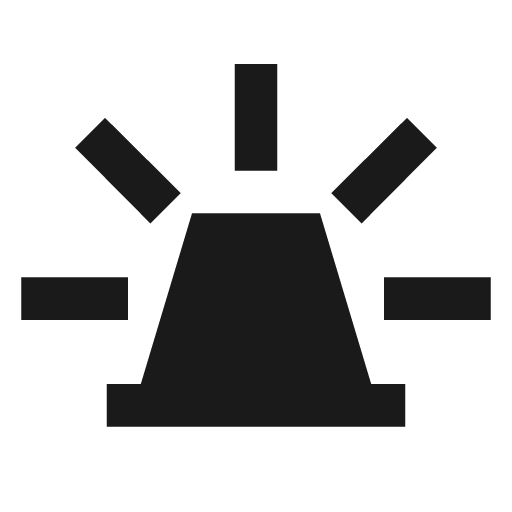 E911 emergency sharp icon, sharp-cornered style, from Material Symbols