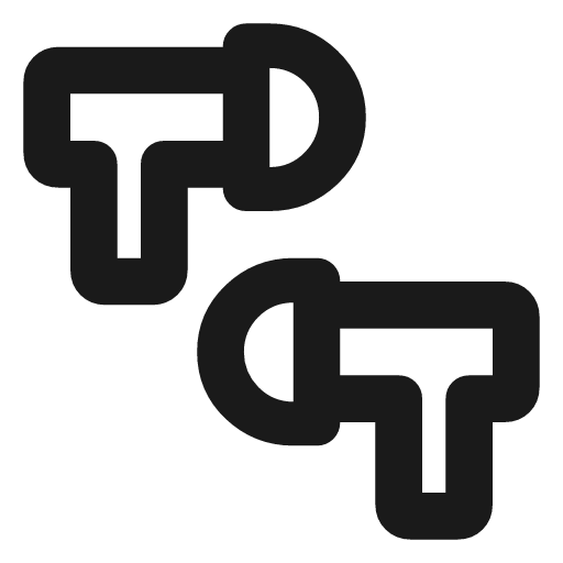 Earbuds 2 outline rounded icon, rounded style, from Material Symbols