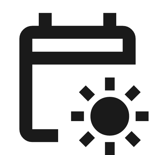 Early on outline icon, outline style, from Material Symbols