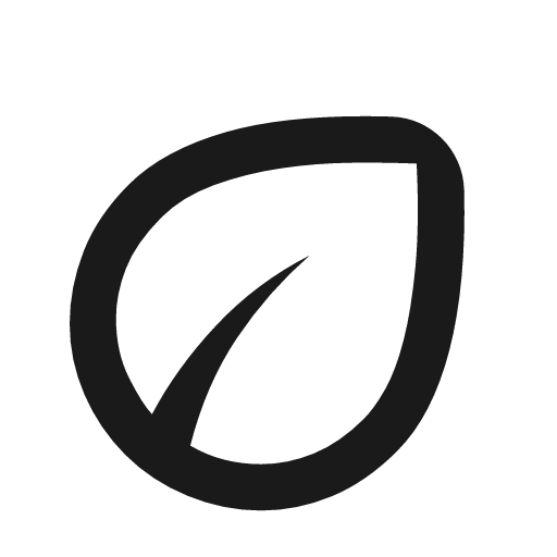 Eco outline rounded icon, rounded style, from Material Symbols