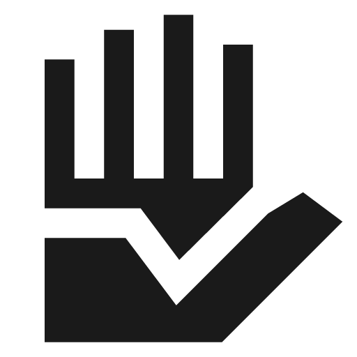 Eda sharp icon, sharp-cornered style, from Material Symbols