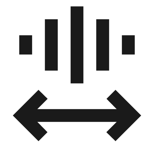 Edit audio icon, solid style, from Material Symbols