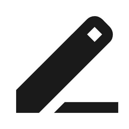 Edit line icon, outline style, from Material Symbols