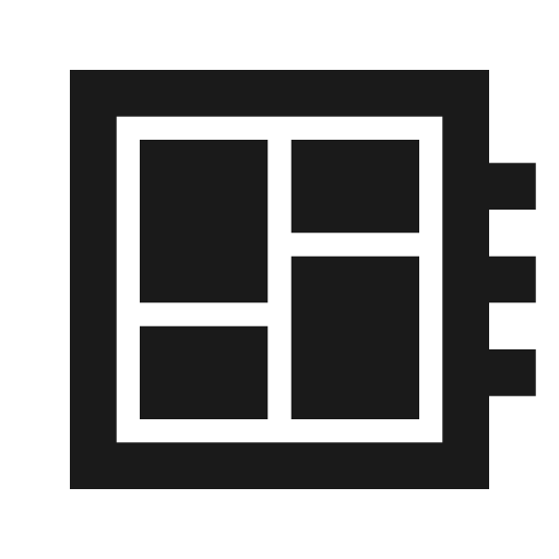 Empty dashboard outline sharp icon, sharp-cornered style, from Material Symbols