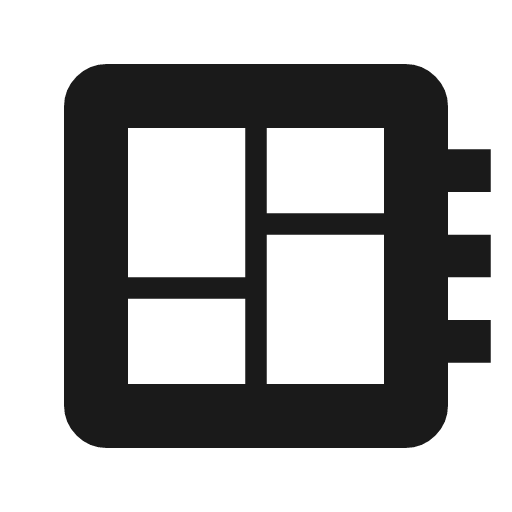 Empty dashboard icon, solid style, from Material Symbols
