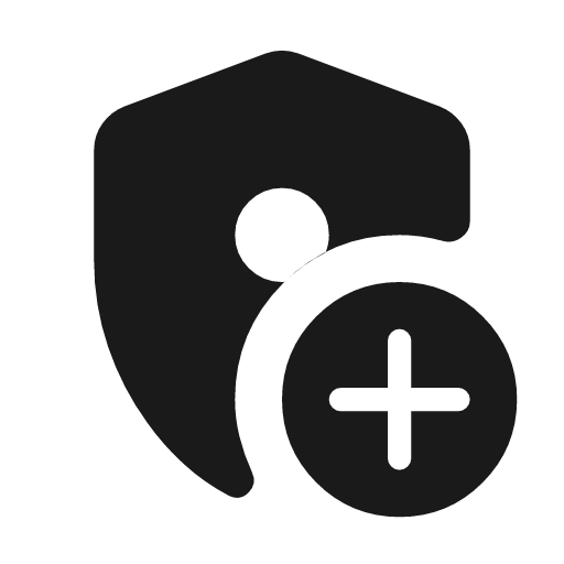 Encrypted add circle rounded icon, rounded style, from Material Symbols