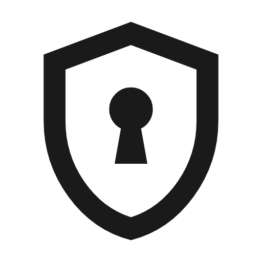 Encrypted outline icon, outline style, from Material Symbols