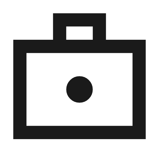 Enterprise outline sharp icon, sharp-cornered style, from Material Symbols