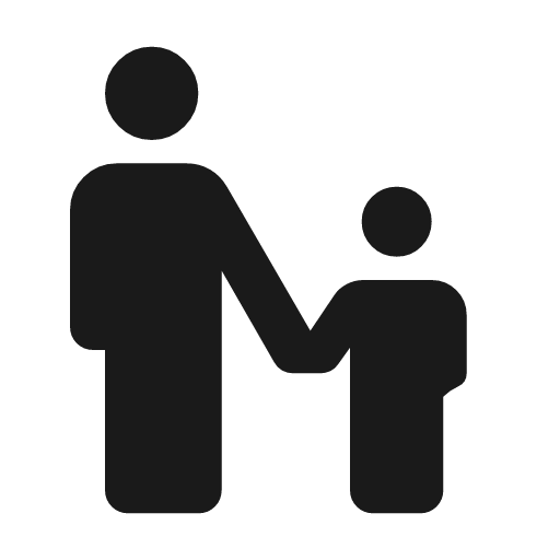 Escalator warning rounded icon, rounded style, from Material Symbols