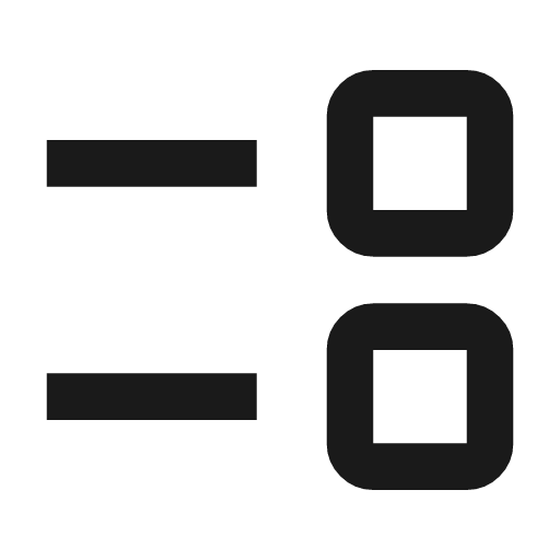 Event list outline icon, outline style, from Material Symbols