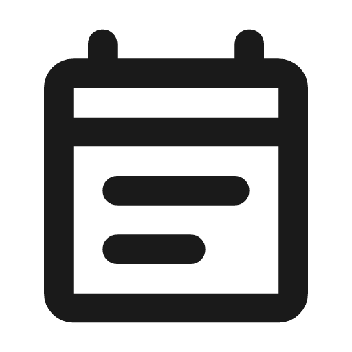 Event note outline rounded icon, rounded style, from Material Symbols