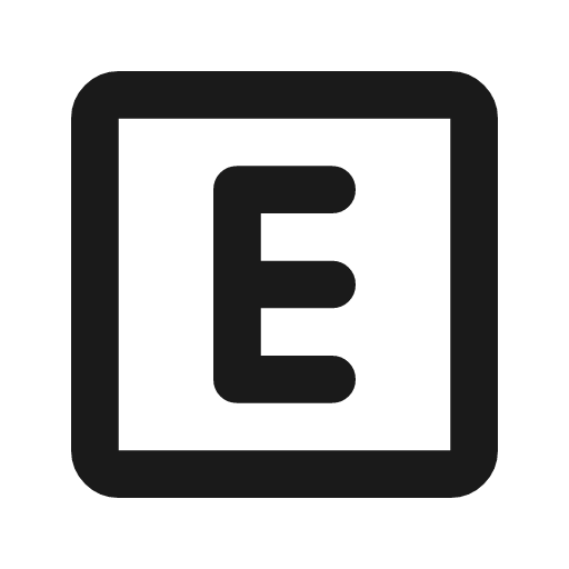 Explicit outline rounded icon, rounded style, from Material Symbols