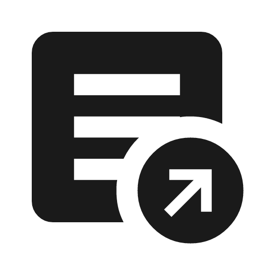 Export notes icon, solid style, from Material Symbols