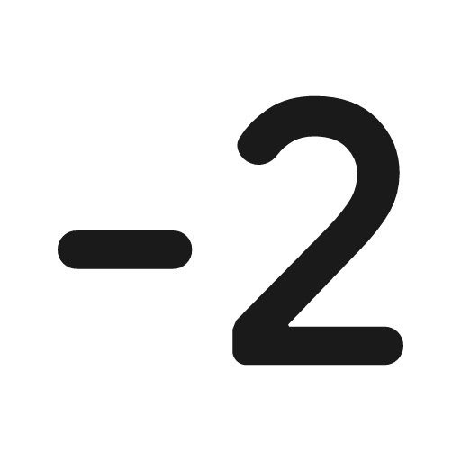 Exposure neg 2 rounded icon, rounded style, from Material Symbols