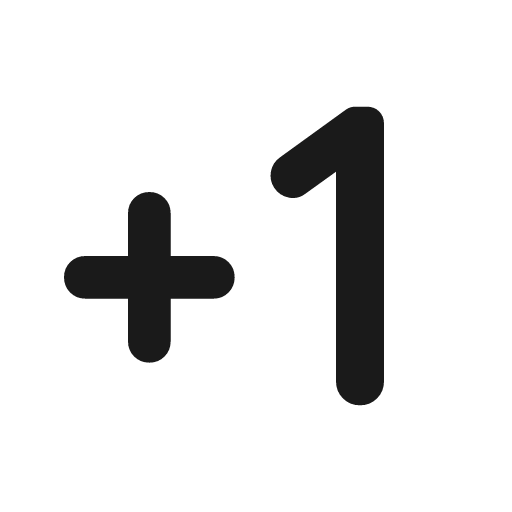 Exposure plus 1 rounded icon, rounded style, from Material Symbols